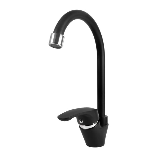 MEZCLADOR LAVAPLATOS CUERPO Y MANIJA PLÁSTICO CARTUCHO CERAMICO 35MM COLOR NEGRO