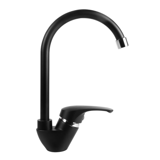 MEZCLADOR LAVAPLATOS CUERPO Y MANIJA PLÁSTICO CARTUCHO CERAMICO 35MM COLOR NEGRO