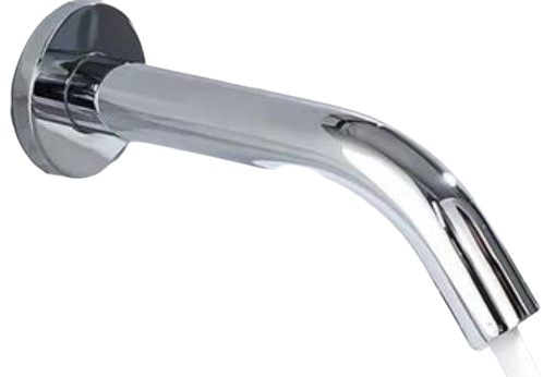 GRIFO AUTOMÁTICO MANOS LIBRES DE PARED PARA LAVAMANOS CON SENSOR EN LA BOQUILLA