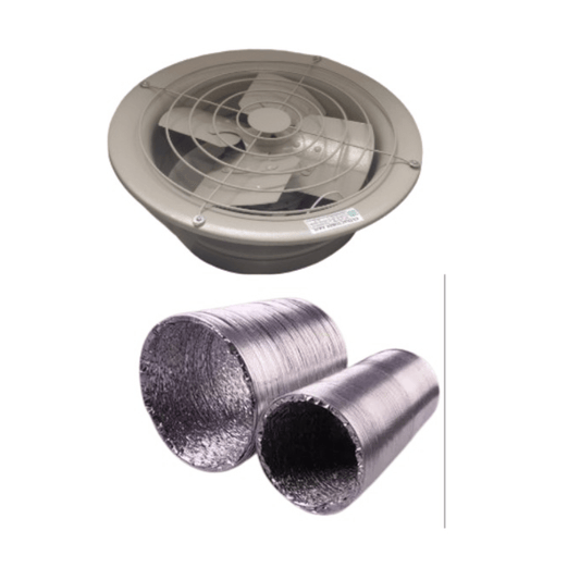 Combo Extractor 8"+ Ducto Flexible X 10mts - Promelec FGA-